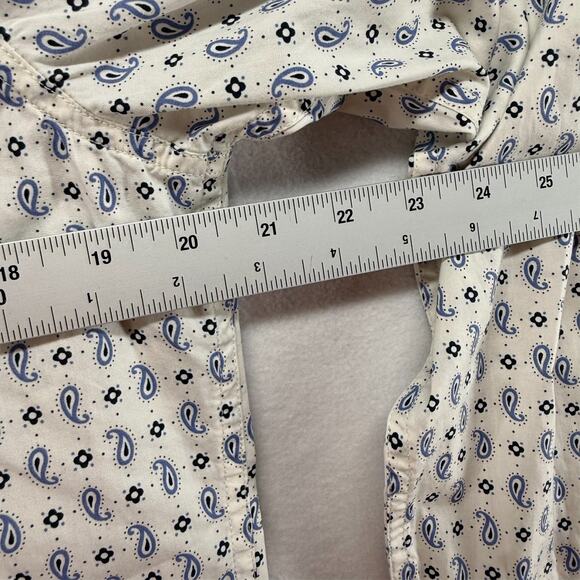 Levis Shirt men's Medium White Western Pearl Snap Cowboy Rancher Geometric NEW - Picture 6 of 10